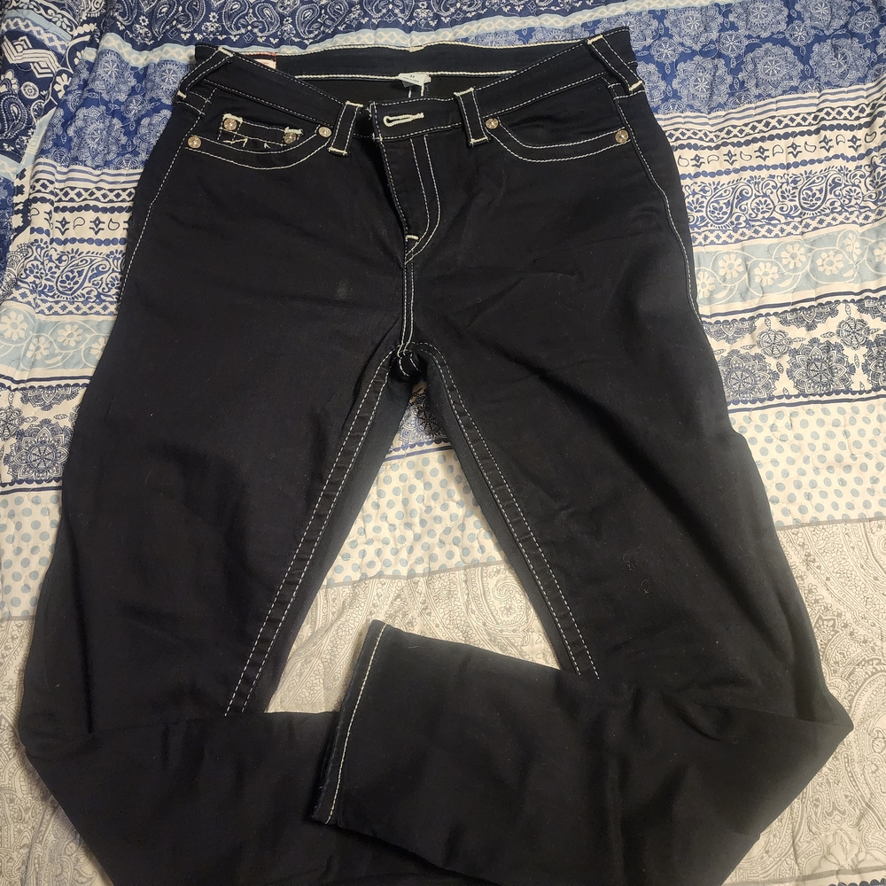 True Religion Stylish Black Women's Jeans